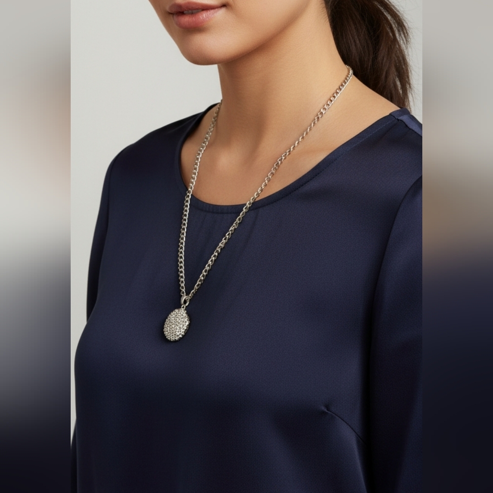 Gold and Sparkle pendant necklace